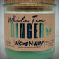 White Tea & Ginger | Candle | 100% Recycled Glass | WicksNWax