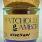 Patchouli Amber | Candle | 100% Recycled Glass | WicksNWax