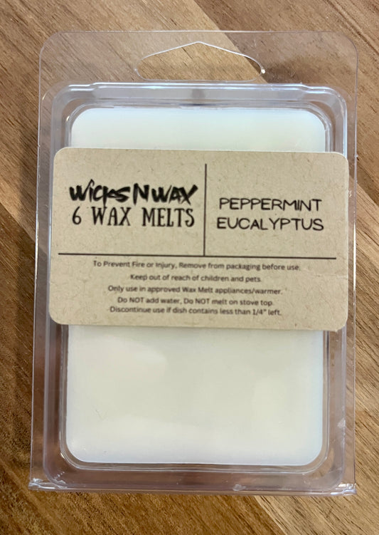 Peppermint Eucalyptus | Wax Melts | WicksNWax