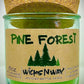 Pine Forest | Candle | 100% Recycled Glass | WicksNWax