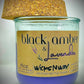 Black Amber & Lavender | Candle | 100% Recycled Glass | WicksNWax