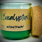 Eucalyptus | Candle | 100% Recycled Glass | WicksNWax