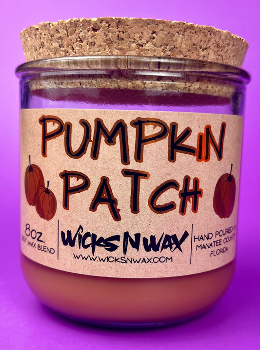 Pumpkin Patch | Recycled Glass Candle | WicksNWax