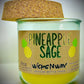 Pineapple Sage | Candle | 100% Recycled Glass | WicksNWax