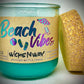 Beach Vibes | Candle | 100% Recycled Glass | WicksNWax