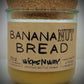 Banana Nut Bread | Candle | 100% Recycled Glass | WicksNWax