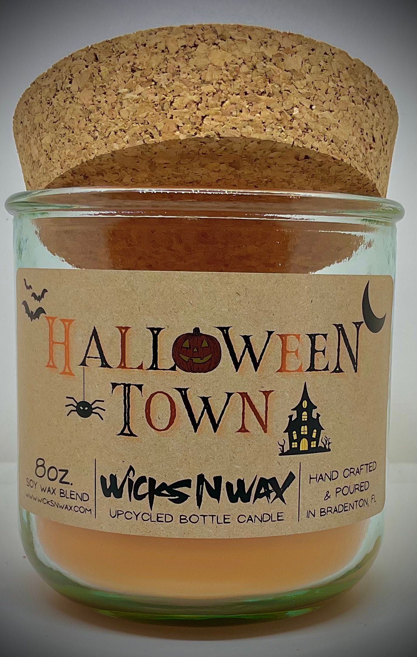 Halloween Town | Candle | 100% Recycled Glass | WicksNWax