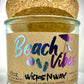 Beach Vibes | Candle | 100% Recycled Glass | WicksNWax